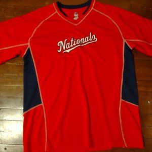Washington Nationals Sz XL Jersey t shirt Majestic Red
